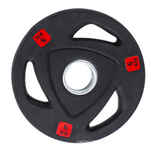 Rubber Coated Cast Iron Weight Lifting Dumbbell Plate